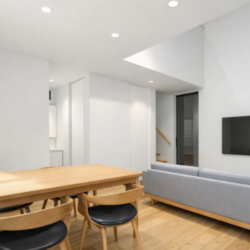 見上げれば子供たちの笑顔、窓の外には愛車。幸せの視線が交差する。